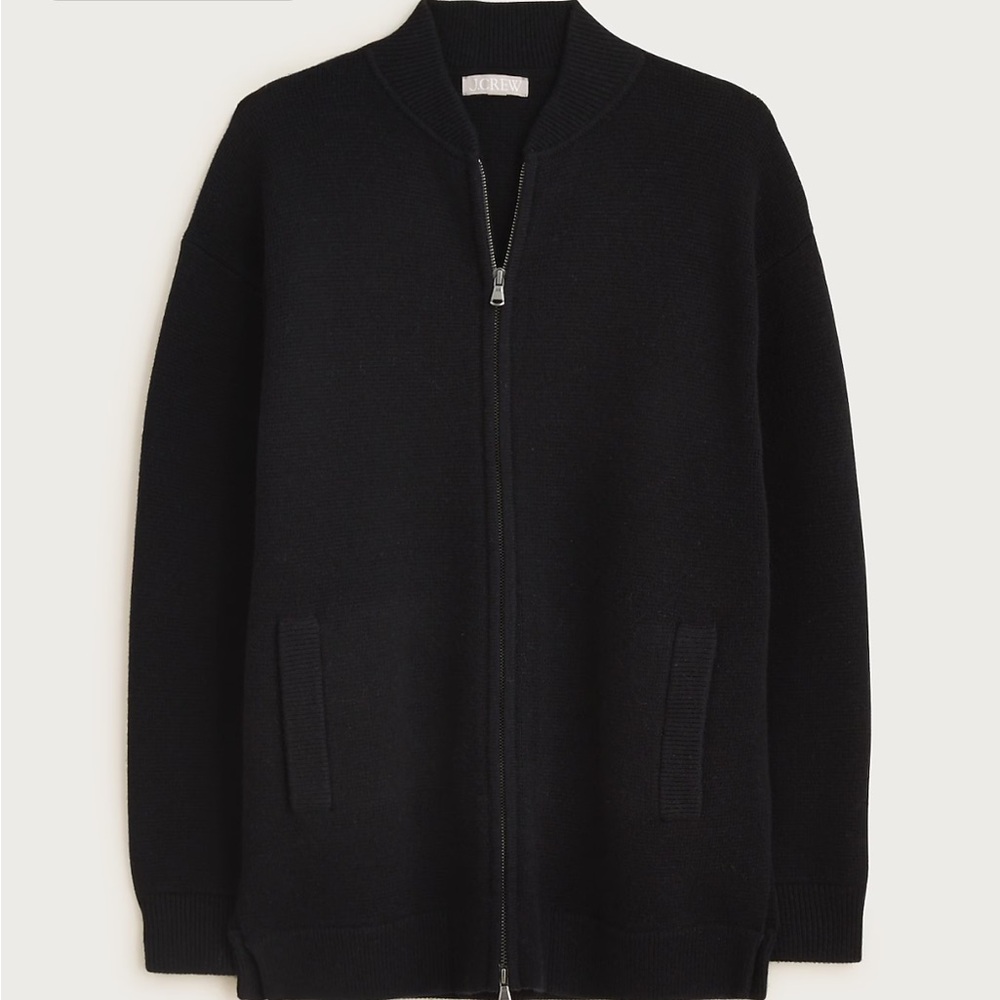 J. Crew Full-zip Flight Sweater Jacket